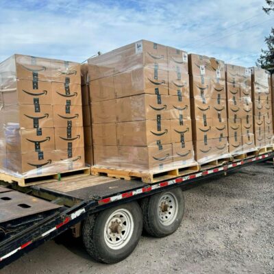 Bulk Amazon Mystery Box truckload ready for sale and delivery in Harrisburg PA